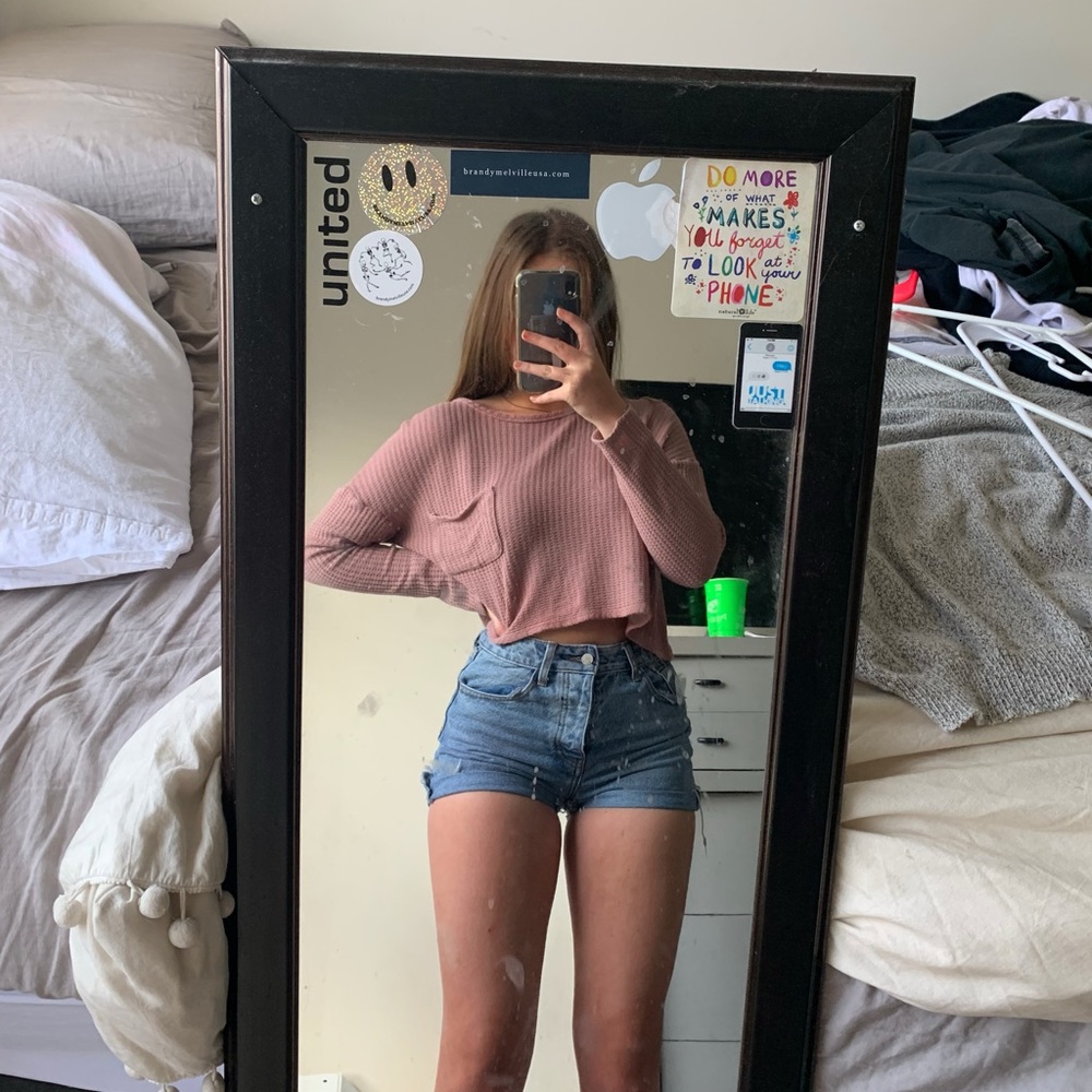 Pink Cropped Sweater